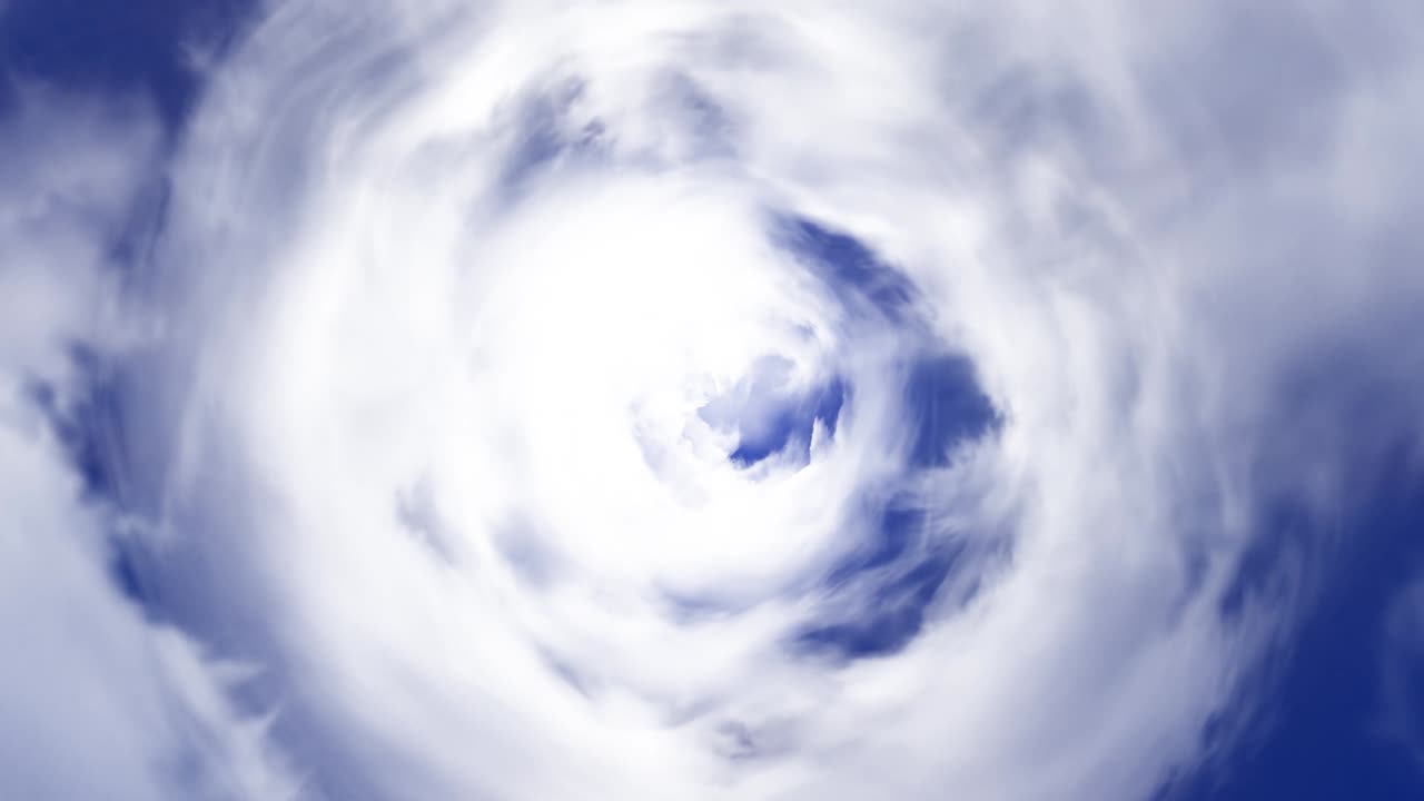 Tunnel from clouds background texture fairy-tale design. Abstract background of a tunnel of clouds