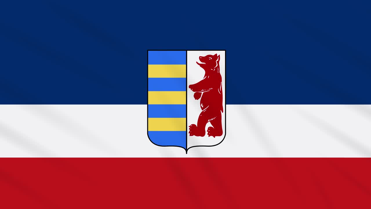 Flaga Rusi Podkarpackiej, powiewająca tkanina, idealna na tło, pętla