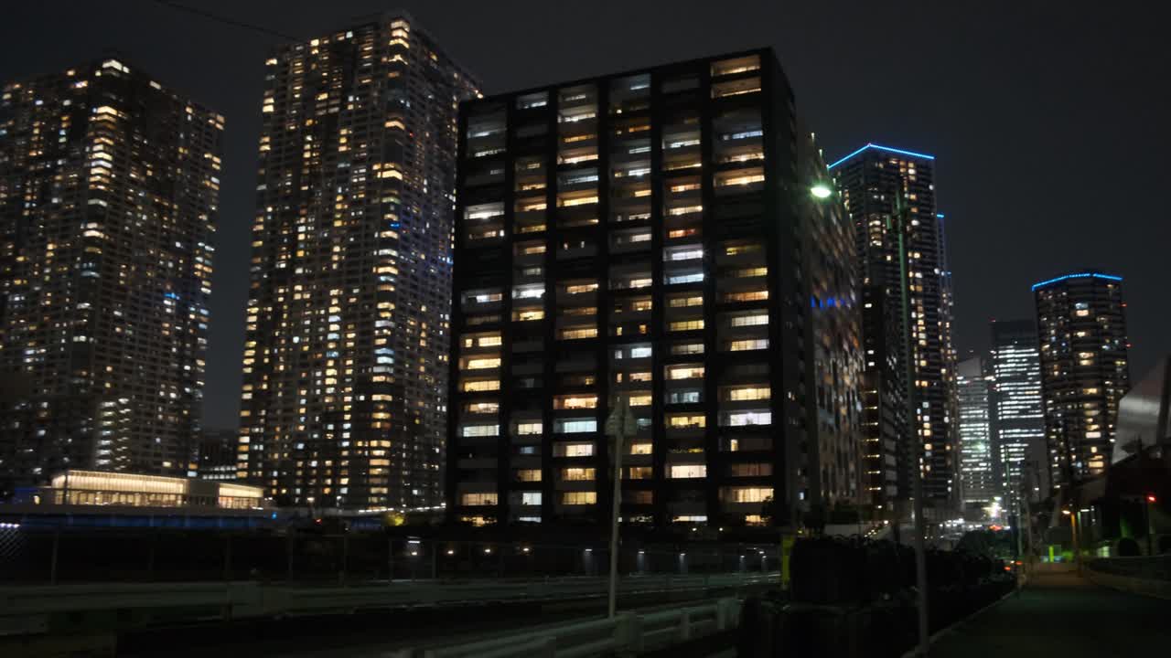 área de reurbanización de tokyo harumi vista nocturna de junio de 2022