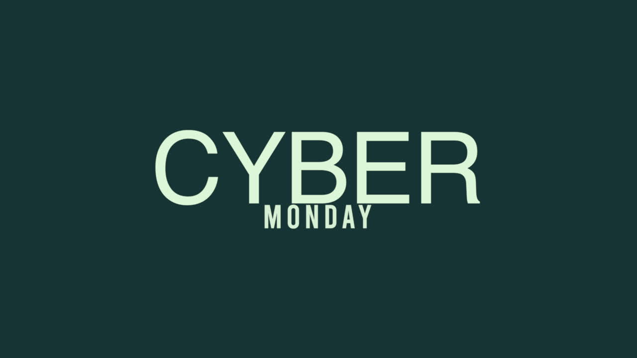 Cyber Monday på grøn gradient