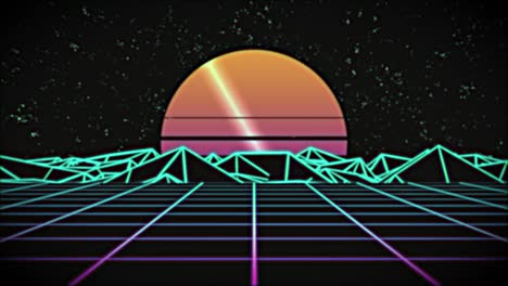 80s style vhs retro background. seamless loop