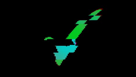 pixel retro brillante voto por sí y voto en contra.