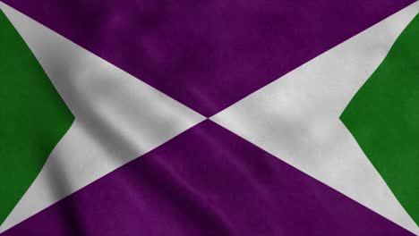 yabucoa flag, city of puerto rico, waving in wind. realistic flag background