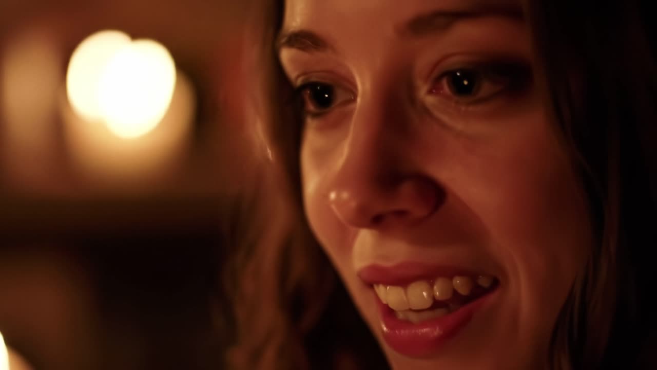 Enjoying a warm candlelit evening while sharing meaningful stories