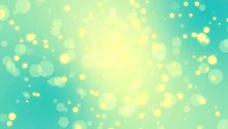 glowing turquoise blue yellow bokeh background