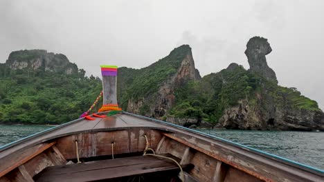 scenic boat ride past krabi's iconic cliffs