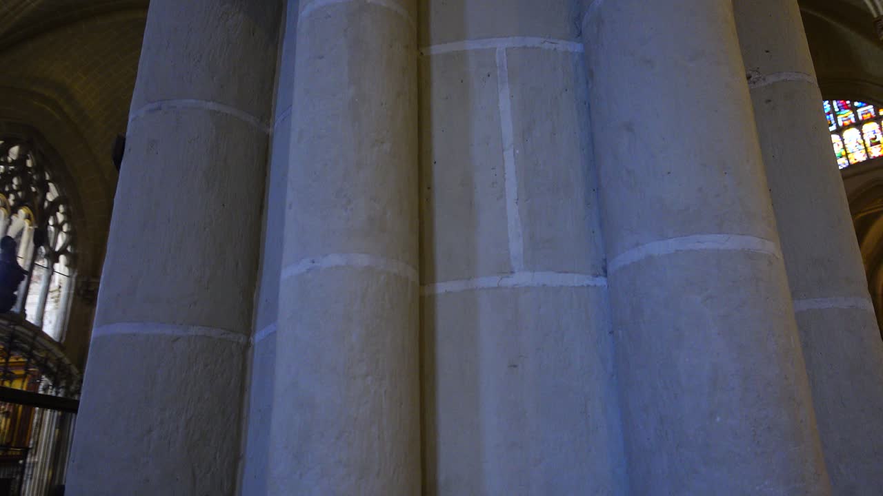 Interior of the Primate Cathedral of Saint Mary. The Primate Cathedral of Saint Mary of Toledo. Spain