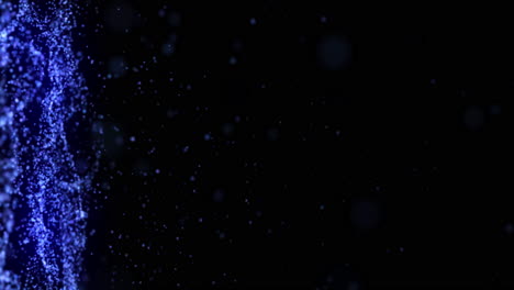 abstract blue dots on dark background