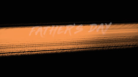 Animation-text-Fathers-day-on-orange-fashion-and-brush-background