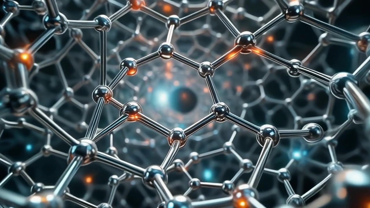 Abstract 3D Animation of a Metallic Molecular Nanostructure