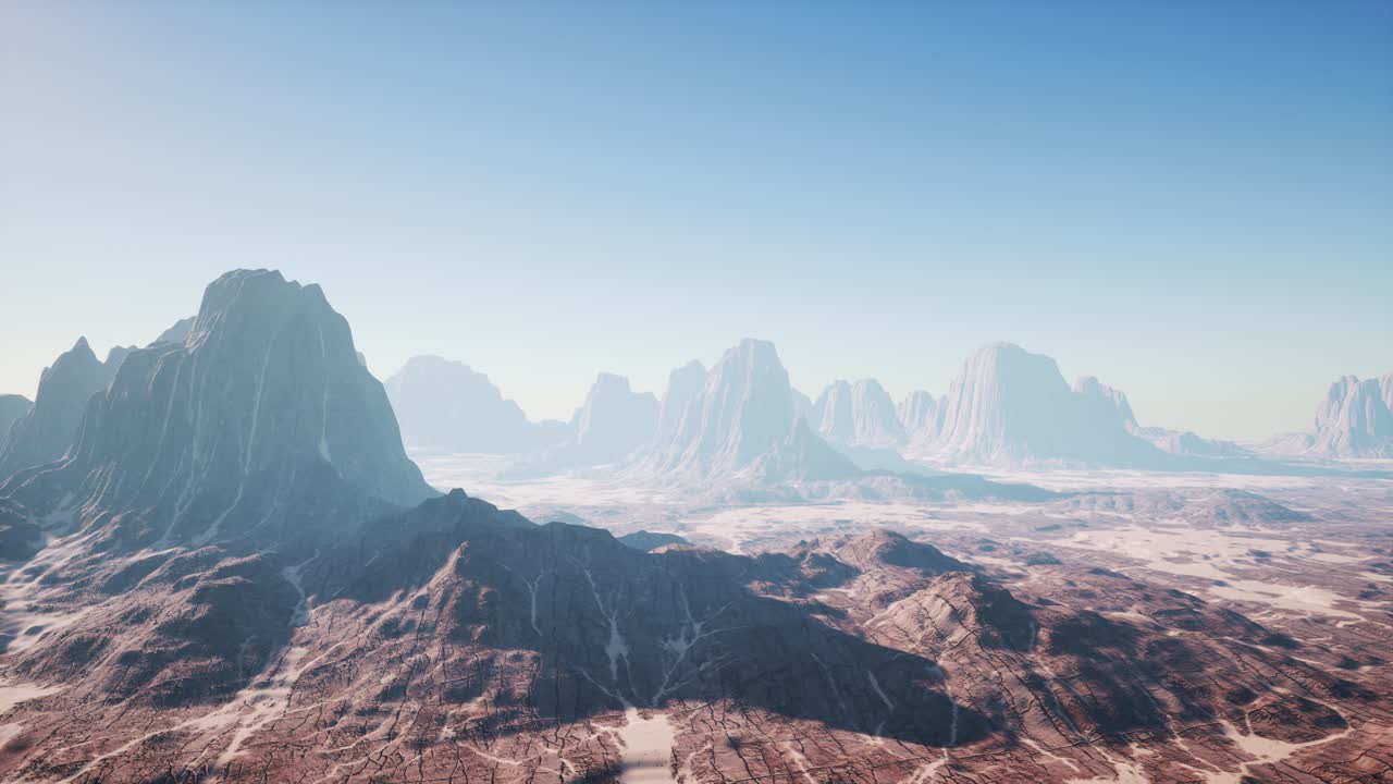 바위 가 많은 사막 풍경