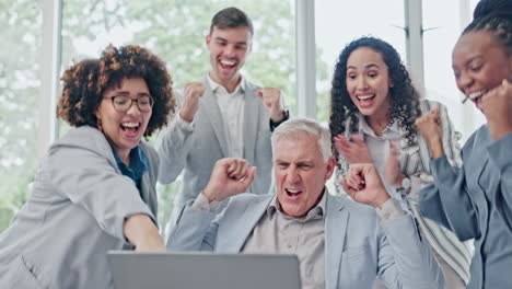 team goals, excited and business celebration