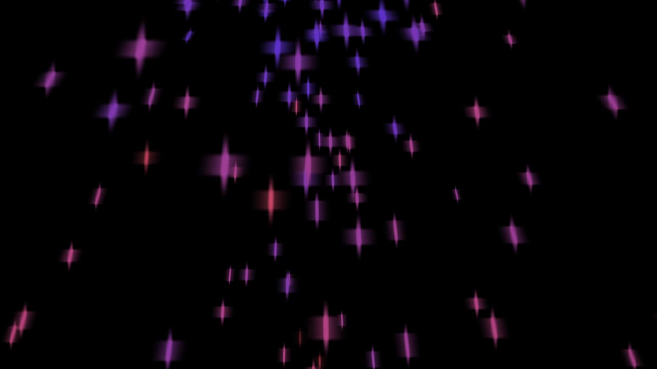 animación de bucle de partículas de fondo negro brillante