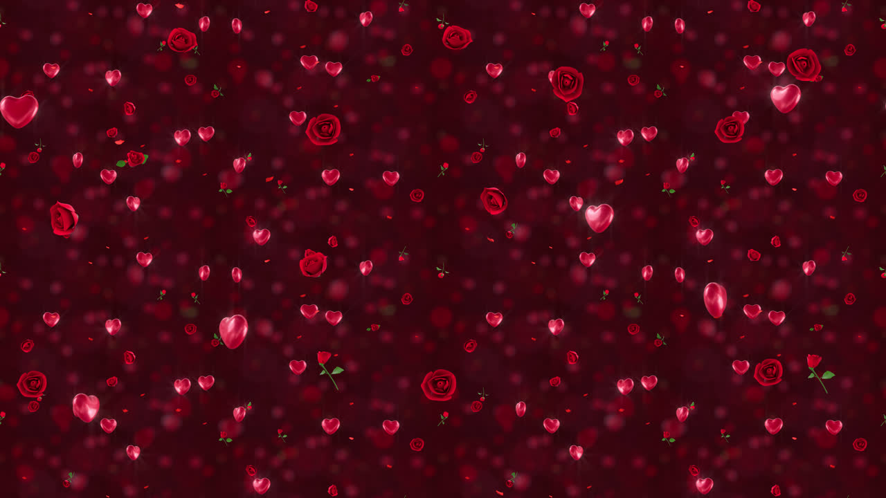 발렌타인 데이 루프 타일 추락 배경