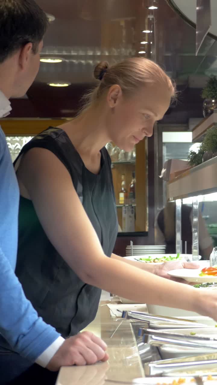 People at a Salad Bar