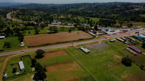 vista de paisaje de la ciudad-drone