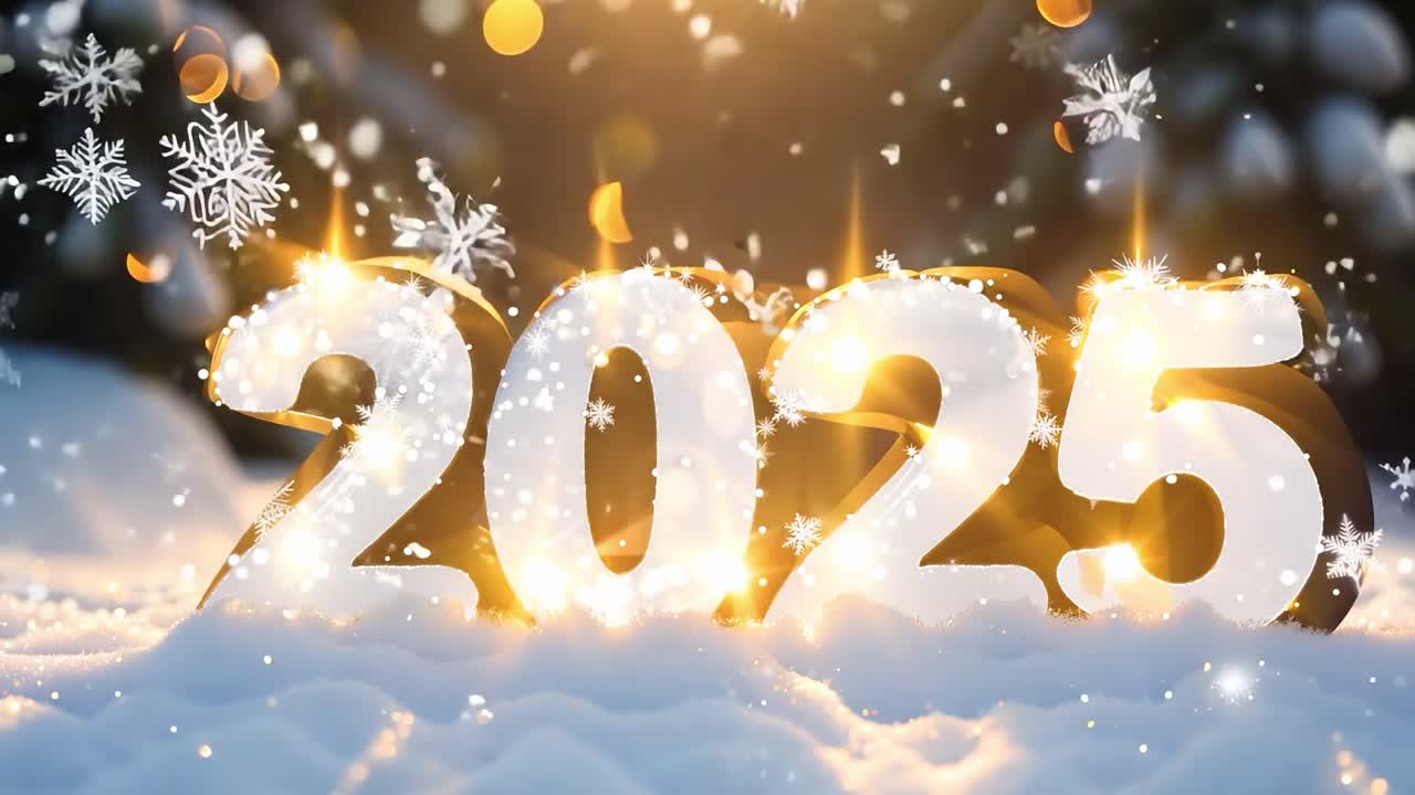 Happy New Year 2025 with 20% Discount - Snow Scene