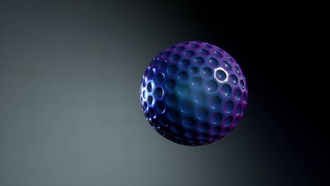 3d visualization of a metal ball spinning