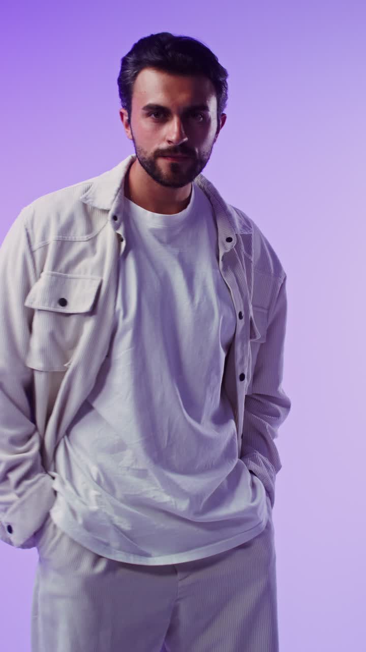 Fashionable Man in Studio