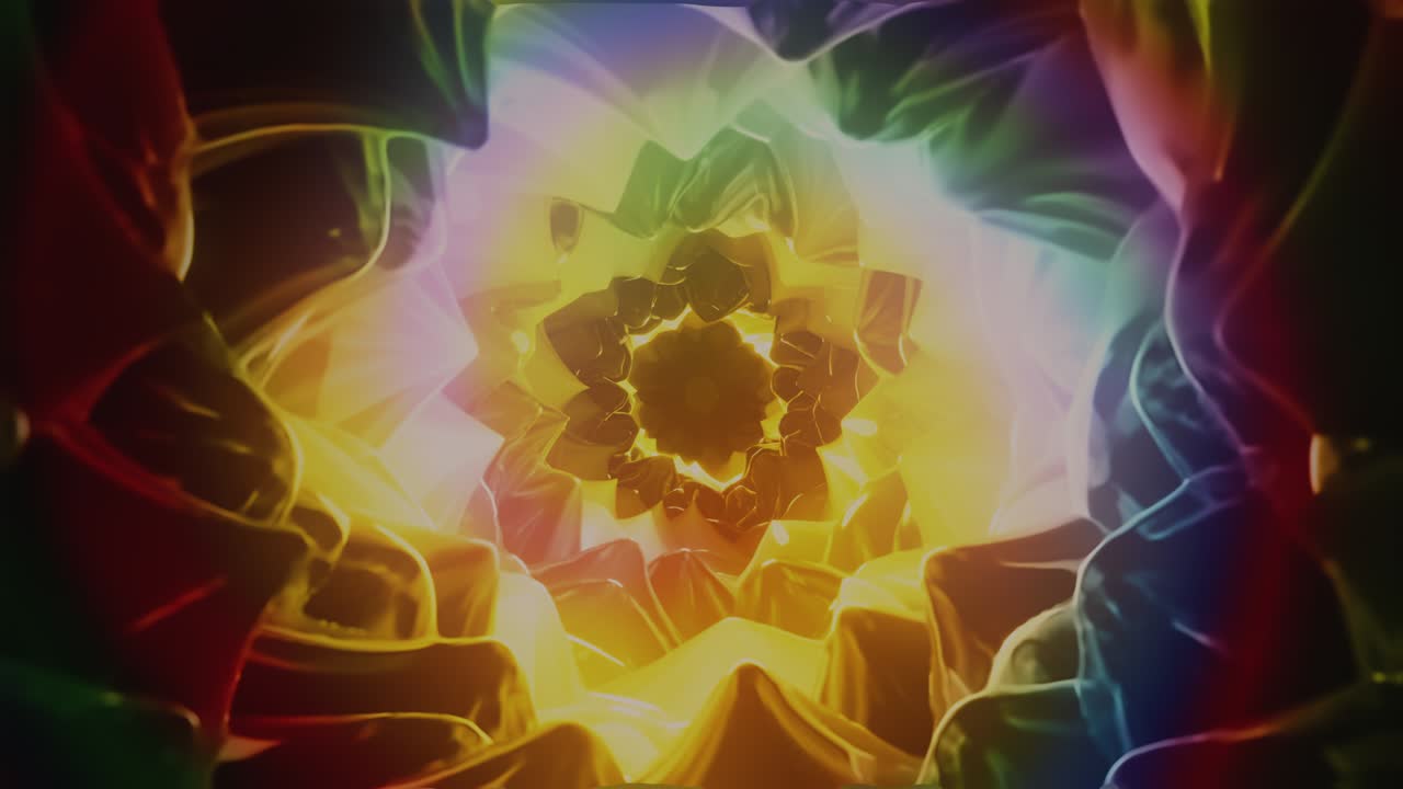 animación de formas abstractas multicolores con bucle de fluidos