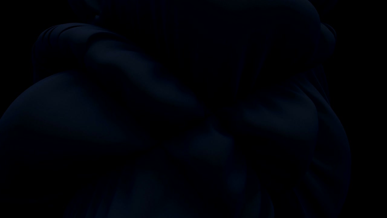 Cloth Inflation Simulations, abstract 3D art