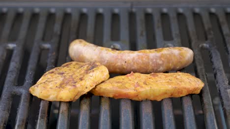 Zubereiten-Von-Frischem-Fleisch-Auf-Einem-Gasgrill