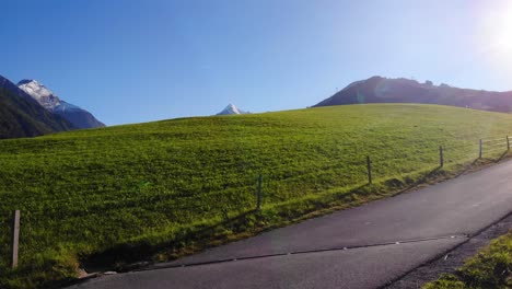 Kitzsteinhorn-Of-High-Tauern-Mountains-As-Seen-From-The-Green-Meadow-In-Maiskogel-In-Austria