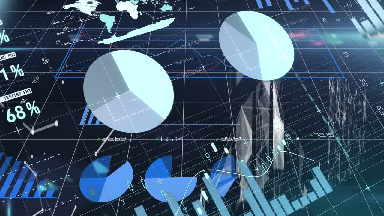 Animation of statistics recording and data processing over grid