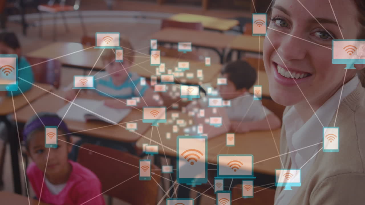 animación de la red de conexiones en un grupo diverso de estudiantes