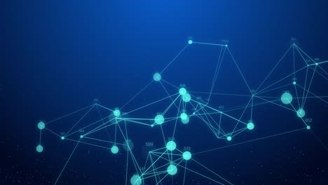 concepto de conexión de red abstracto fondo gráfico de movimiento creativo con código en ejecución