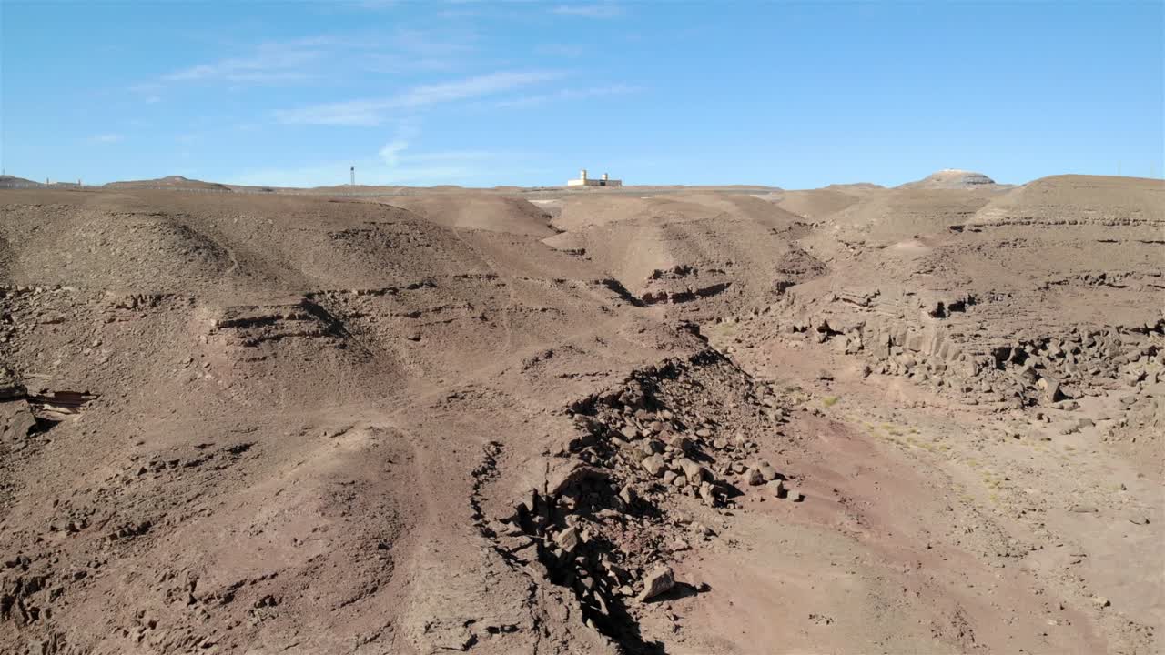 imágenes aéreas sobre la base fronteriza de egipto y granite hills, israel
