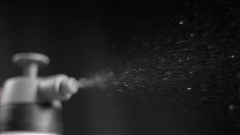 water being sprayed in super slow motion