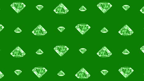 green gemstone pattern