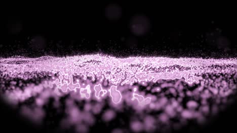pequeñas partículas de oro de 4k movimiento vertical - animación de fondo - en bucle