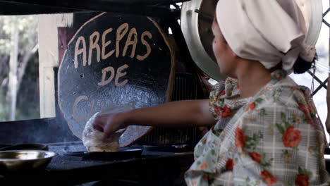 woman cooking latin food