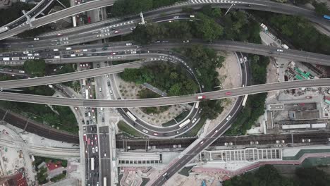 imagen aérea del distrito de kowloon en hong kong