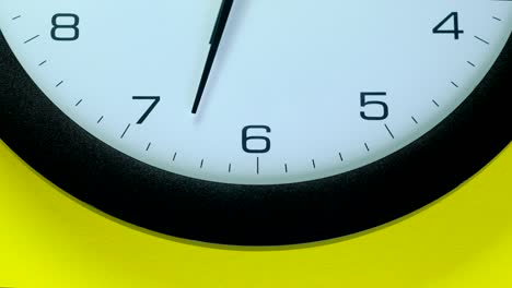 office clocks on yellow background