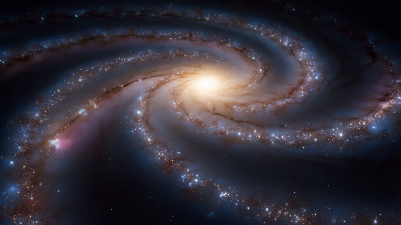 galaxia espiral vibrante en el espacio profundo