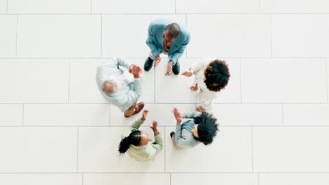business people, hands together