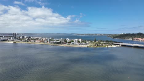 4k drone towards south perth