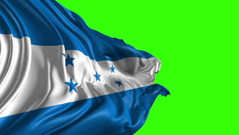 honduras flag on green screen