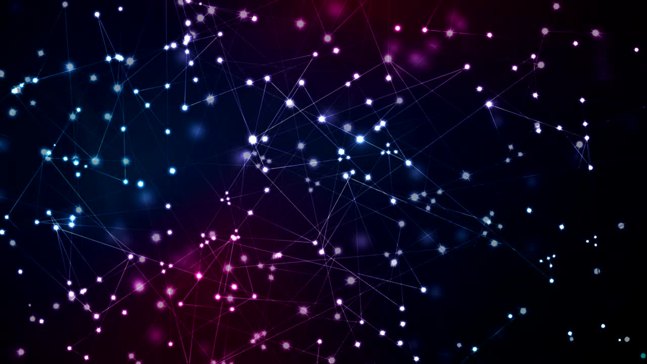 comunicación futurista abstracta animación de video de bajo poli