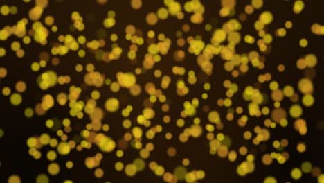 golden blurred bokeh circles. abstract shimmering circles. defocused effect. blur bokeh background. horizontal composition, 4k video quality