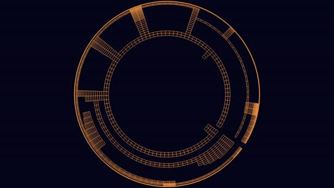 sleek spiral design futuristic black background with spiraling lines and circles