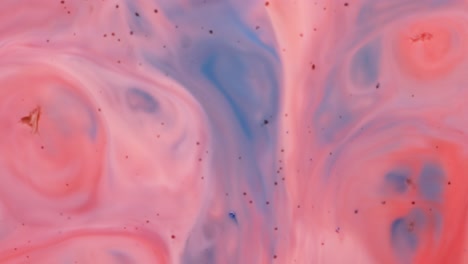 abstract fluid art in pink and blue