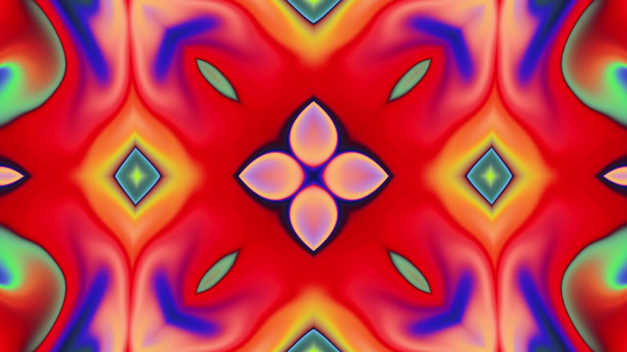 caleidoscopio multicolor vibrante bucle sin costuras