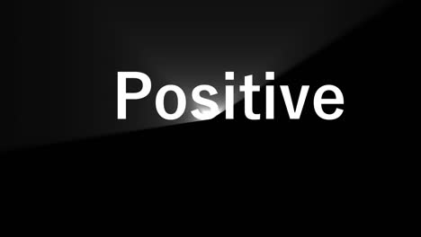 positive text animation message motion graphics