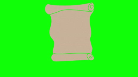 paper hand drawn green screen. floating loop animation