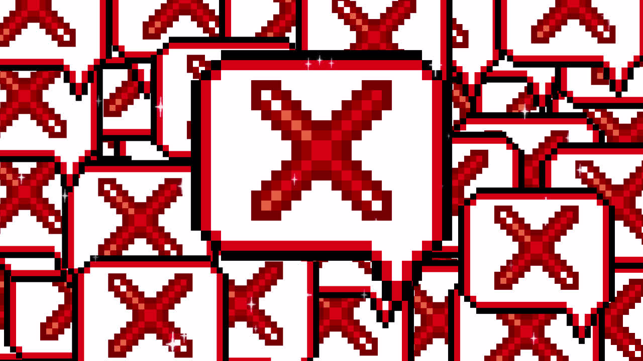 Pixel art pop up speech bubble icon cross mark Transitions. 1080p - 30 fps - Alpha Channel (3).mov