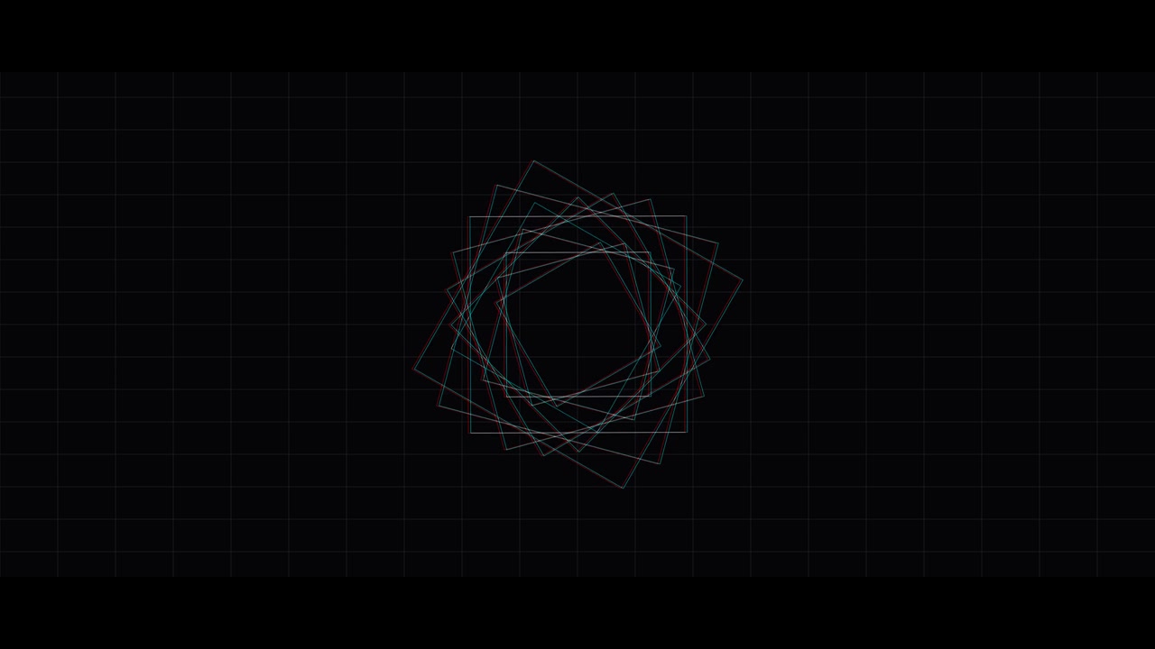 Abstract Motion Graphics with Geometric Lines and Shapes
